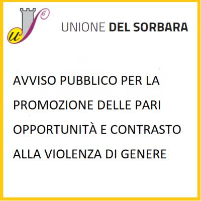 AVVISO PUBBLICO per la  promozione delle pari  opportunità e contrasto  alla violenza di genere foto 